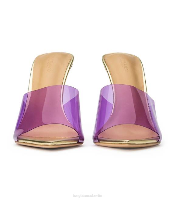 Stöckelschuhe| de Tony Bianco Frauen Mylo-Absätze lila Vinylit/Gold 4624206